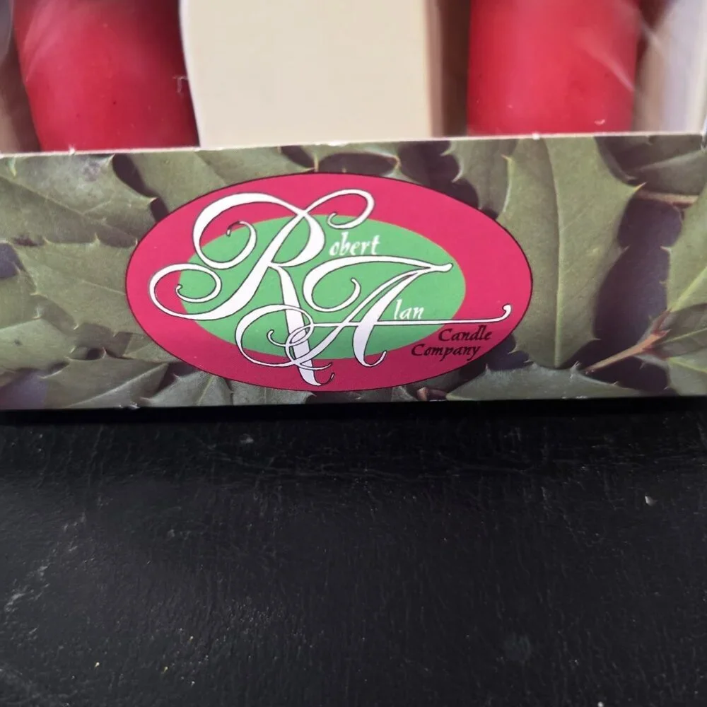 VTG Robert Alan Candle Company - Santa Claus 10” Sculptured Tapers - NEW